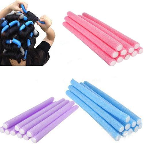 Newest 10Pcs Soft Foam Sponge Hair Curler Roller Curl Bendy Twist Hair DIY Magic Curler Maker Hair Rollers Styling Tool