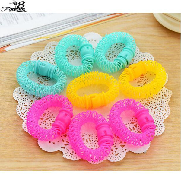 8 pcs/pack New Hair Styling Roller Hairdress Magic Bendy Curler Spiral Curls DIY Tool Small size 6.5 cm Hair Accessories