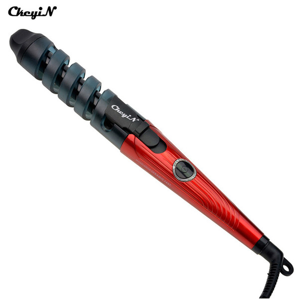 Ckeyin Electric Magic Hair Styling Tool Hair Curler Rollers Pro Spiral Curling Iron Wand Curl Styler Rizador De Pelo 110 -240v P0