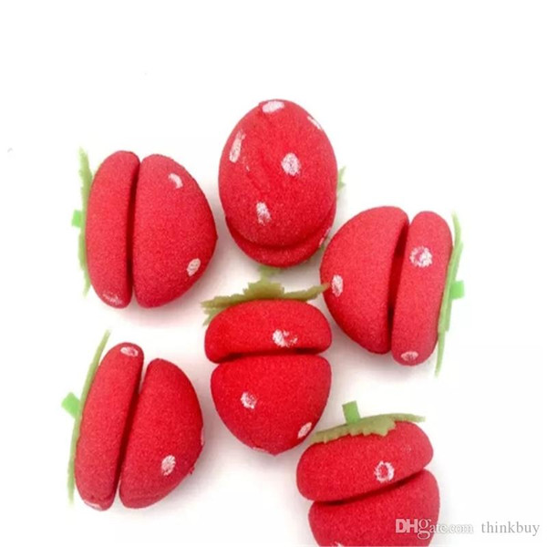 new Rollers, Curlers Hair Curler LOVELY 24pcs Strawberry Balls Soft Sponge Hair Curler Rollers 11901