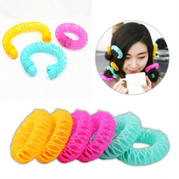 Doughnut Hair Rollers Plastic Hair Curler Not Hurt Hair Self Adhesive Curling Tool Hairstyle Tools Large Size