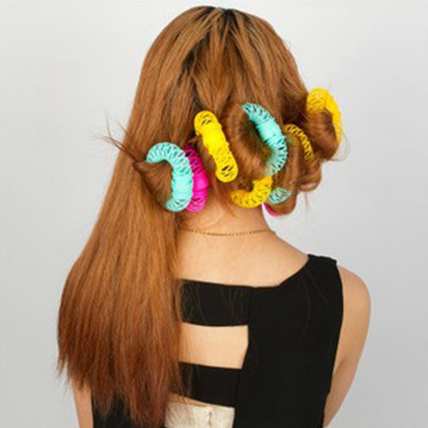 Fashion 8pcs Magic Hair Curler Spiral Curls Roller Donuts Curl Hair Styling Tool hair accessories