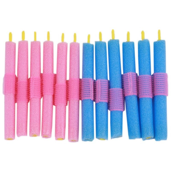 salon accessories 12 Pcs Hair Magic Self-adhesive Curly Sponge Hair Stick HairStyle Maker Tool DIY Salon Accessory H7JP