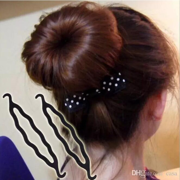 Magic Hair Pony Tail Maker Plastic Hair Styling Bun Maker Shaper Braid Holder Clip Twist Tool Hair Twist Styling Clip 5000pcs