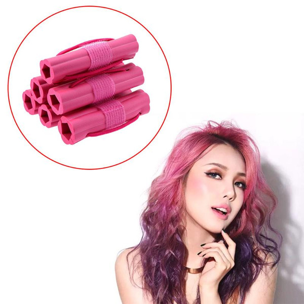 Styling Tools Rollers New Fashion 6pcs Magic Foam Sponge Curler DIY Wavy Hair Travel Home Use Soft Hair Curler Rollers