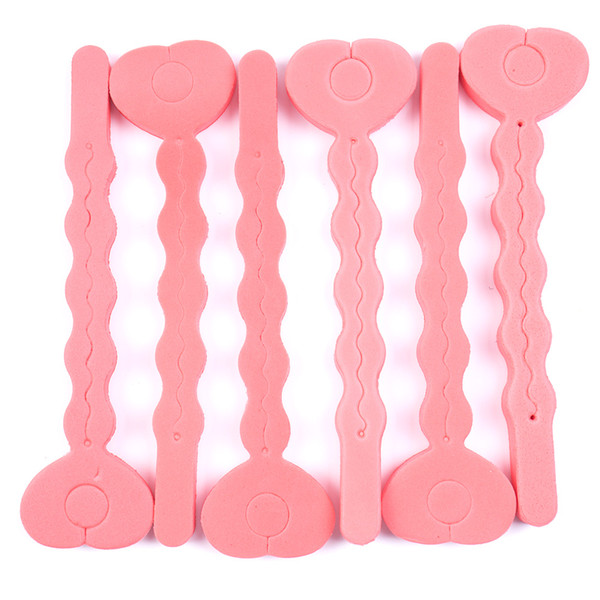 6 Pcs/lot Hot Selling Sponge Curler Hair Rollers Soft Foam Sponge Hair Curlers Tools Strip Salon Hair Style Tools