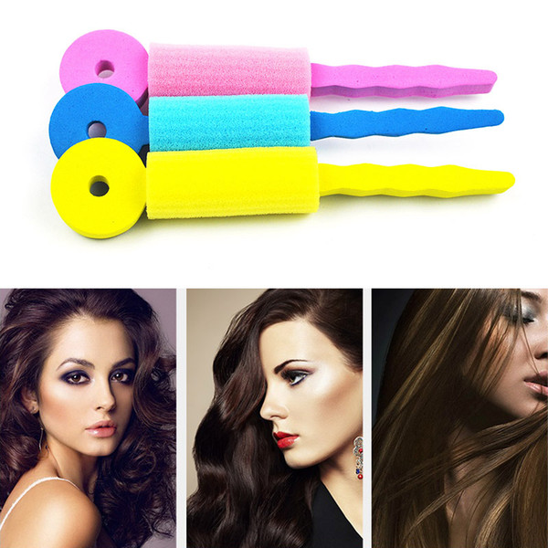 3pcs/set Hair Care Magic Sponge Soft Twist Hair Curler Styling Hair Roll Rollers Leverage DIY Tools for Women Magique