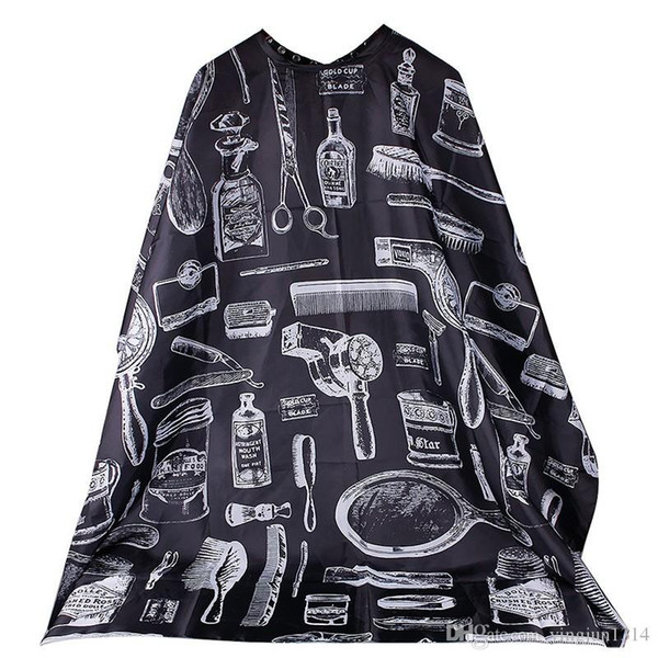 New Good Quality Hairdresser Apron Cartoon Pattern Cutting Hair Waterproof Cloth Salon Barber Cape Hairdressing free shipping