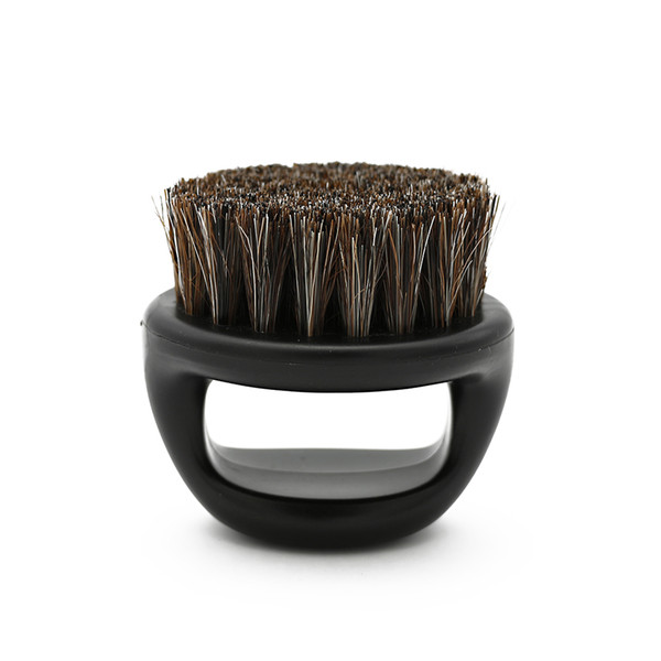 Ring Design Horse Bristle Men Shaving Brush Plastic Portable Barber Beard Brushes Salon Face Cleaning Razor Brush Y-87