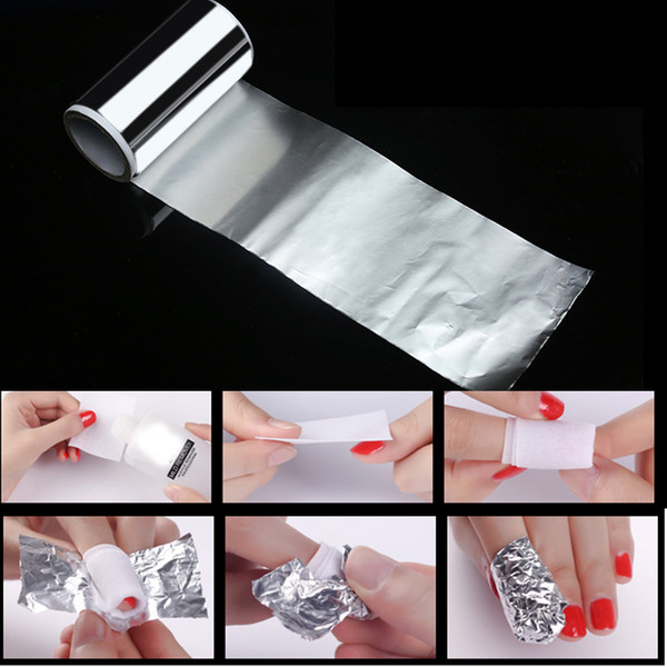 1 Roll Aluminum Foil Manicure Remove Thicken Hair Salon Manicure Supplies Marcel Highlights Tinfoil Gradient Modelling Tools 50m