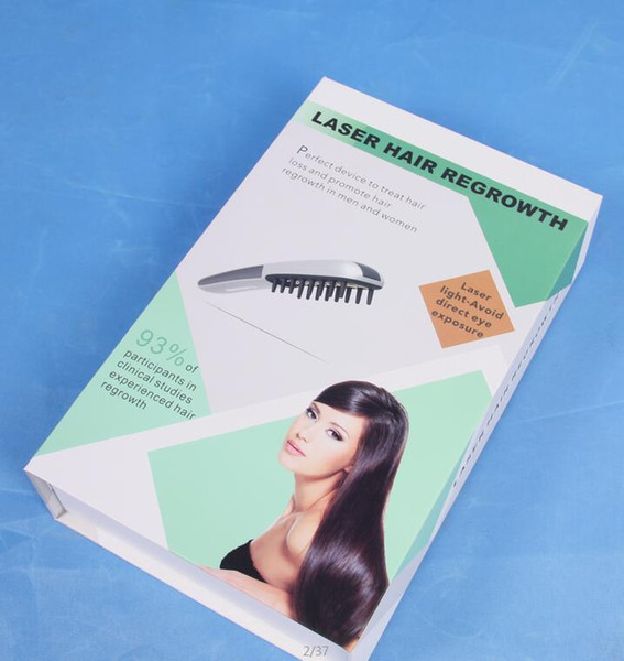 Portable low level therapy hair regrowth laser comb with 16 diodes laser for personal home use