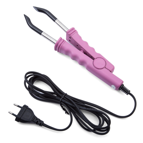 Professional Hair Extension Iron Wand Melting Keratin Bonding Tools Fusion Heat Connector(EU PLUG)