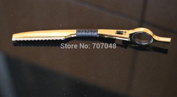 Golden color professional hair thin knife knife razor cut my hair razor razor blade sword scraping