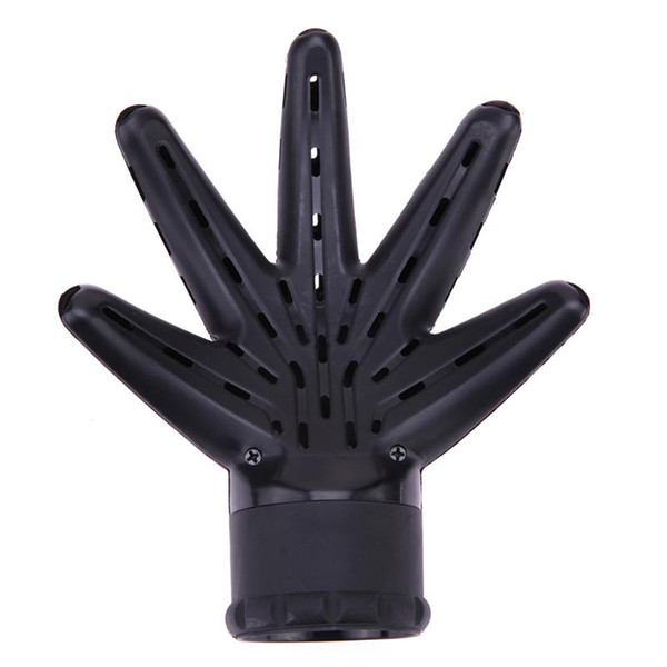 Pro Plastic Black Hand Shape Hair Dryer Diffuser Hairdressing Curly Hair Styling Tools Salon Hairstyling Accessory 1pc