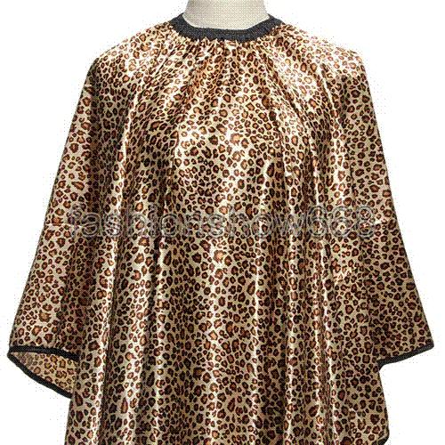 1Pcs Leopard Hair Cape Hairdressing Cut Salon Hairstylist Barber Gown Cloth Sleeve Wrap Styling Tools Caps