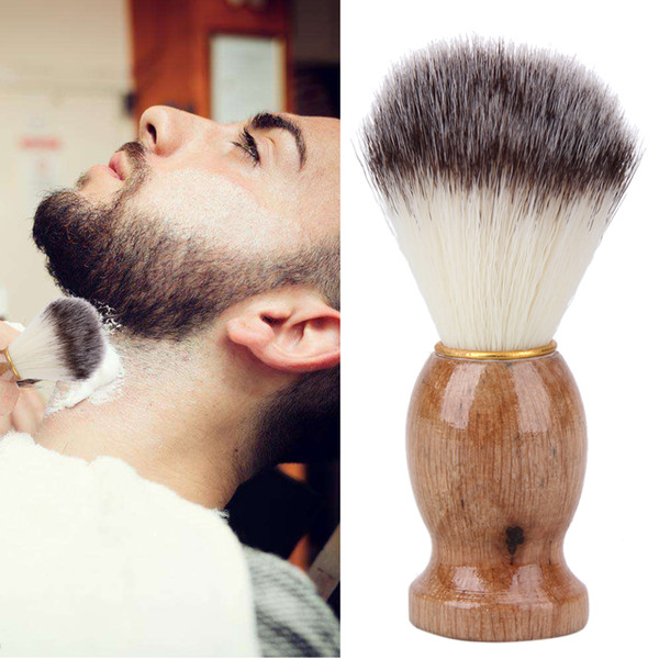 Badger Hair Men's Shaving Brush Salon Men Facial Beard Cleaning Appliance Shave Tool Razor Brush with Wood Handle for Men