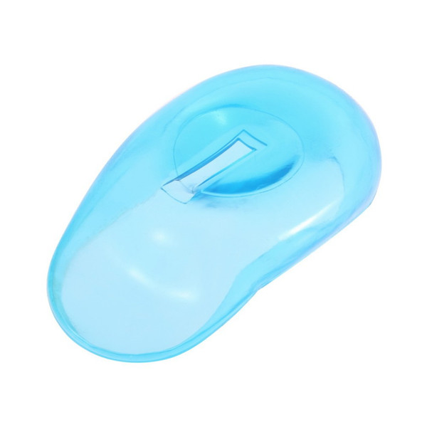 1 Pair Clear Silicone Ear Cover Hair Dye Shield Protect Salon Color Blue New Styling Accessories 