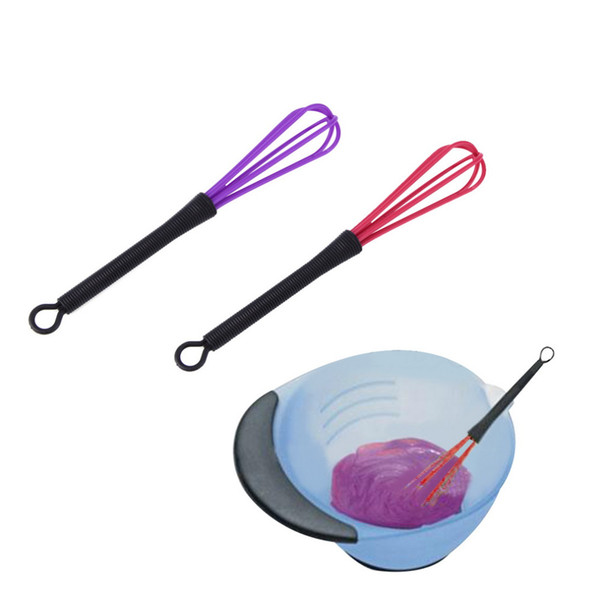 Hot Pro Salon Hairdressing Dye Cream Whisk Plastic Hair Mixer Barber Stirrer Hair Care Styling Tools Random Color