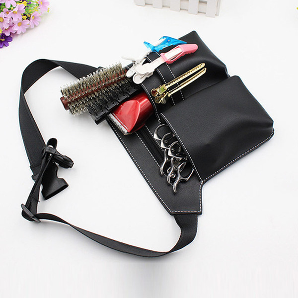 3 Hair Scissors Comb Waist Pack Hairdressing Hairpin Salon Tool Case Hair Styling Supplies PU Bag 3 Color H7JP