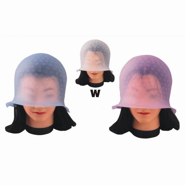 Salon Silicon Cap For Highlight Hair Color set Silicon Material 3 Colors Purple Blue White Boxes Packing 50 Piece Per Lot DHL Free Shipment