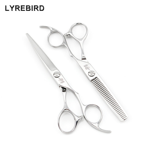 Professional Hair Scissors High Quality 6 INCH Hair Shears Set F34 JAPAN 440C Lyrebird TOP CLASS Simple Pack 1PCS/Lot NEW