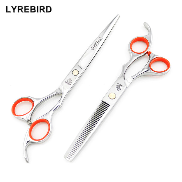 Hair scissors 7 INCH Hair cutting scissors 6.5 INCH Thinning shears LYREBIRD Silvery Dog Grooming scissors Golden screw NEW