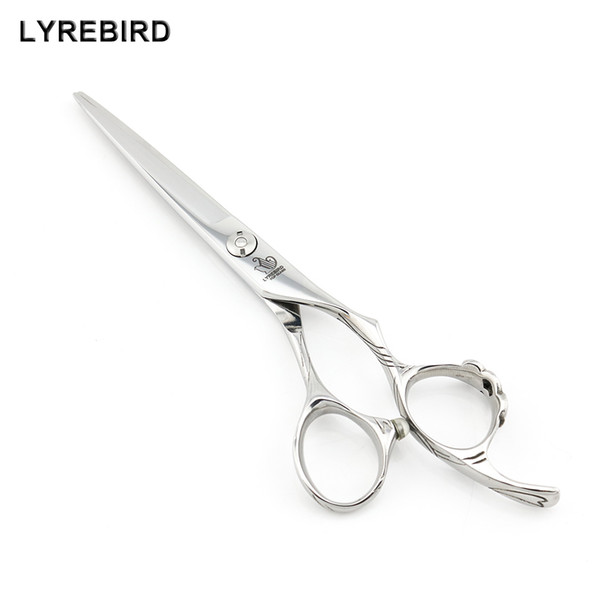 Professional Hair Shears 6 INCH Silver Hair Scissors Japan 440C Bow-knot Handle Wholesale 10PCS/LOT Lyrebird TOP CLASS NEW