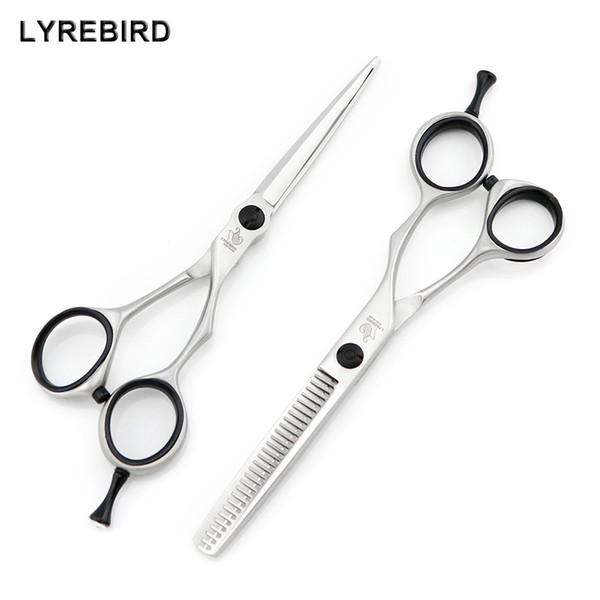 Barber Scissors 5.5 INCH Hair scissors Hair shears Thinning scissors Pointed tip narrow Blade Lyrebird HIGH CLASS 5SETS/LOT NEW