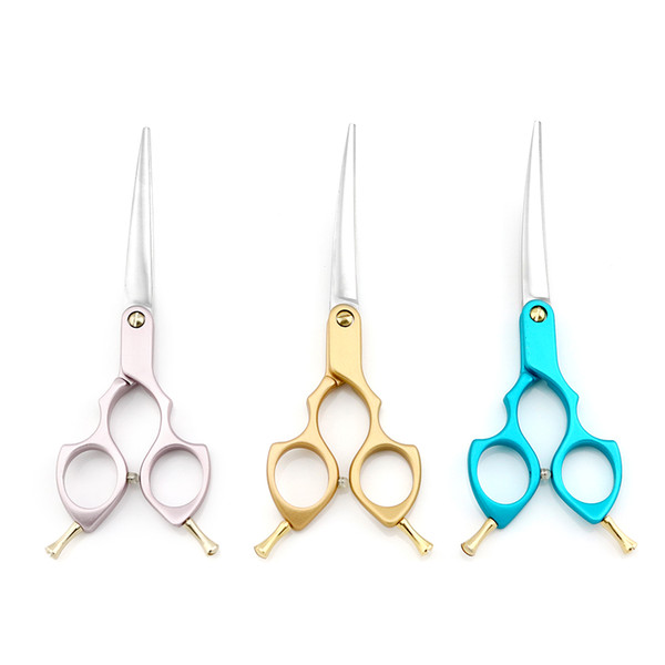 Pet dog Grooming Scissors Curve 6 Inch Curved Scissors Pink Golden or Blue Handle Japan 440C Lyrebird TOP CLASS 5PCS/LOT NEW