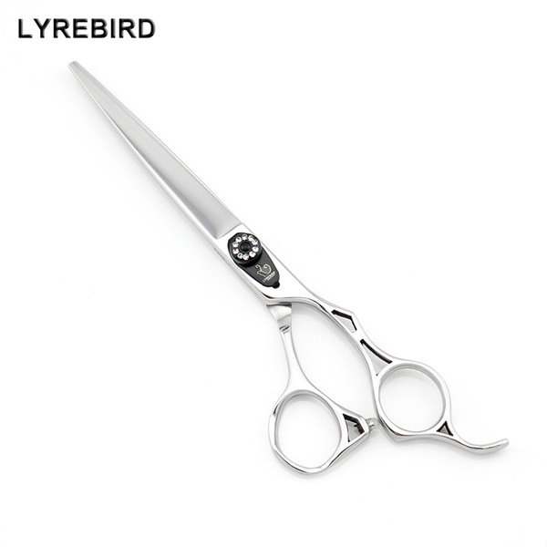 Professional hair cutting scissors 7 INCH Silvery dog hair shears Pet hair scissors Lyrebird HIGH CLASS 10PCS/LOT NEW