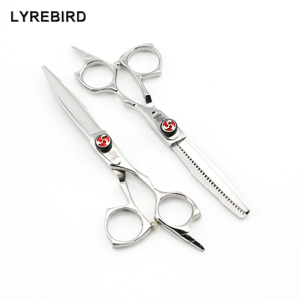 Professional Hair Scissors 5.5 INCH Hairdressing Scissors Hair Shears Europe Thinning Scissors Lyrebird HIGH CLASS 5SETS/LOT NEW