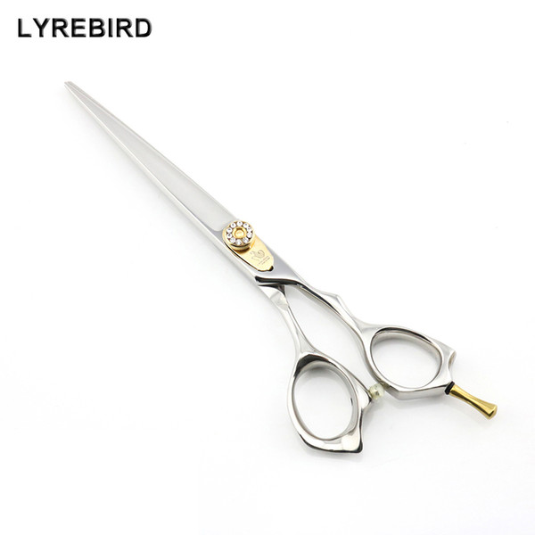 Professional hair shears 7 INCH Silvery dog hair grooming shears Pet hair cutting scissors Lyrebird HIGH CLASS 10PCS/LOT NEW