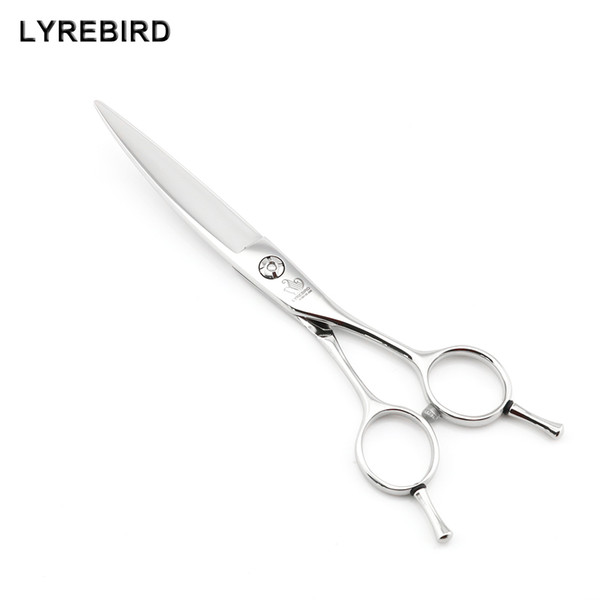 Curved hair scissors 6 INCH Curved scissors Professional sliding Curved shears Bearing screw HIGH CLASS Lyrebird 10PCS/LOT NEW