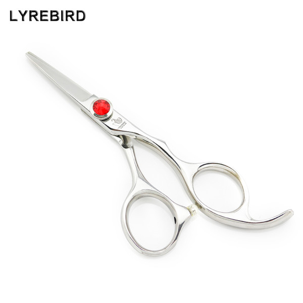 Hair scissors 9cr13 hair shears 4.5 INCH 5 INCH Big red stone good quality Wholesale Lyrebird HIGH CLASS 10PCS/LOT NEW