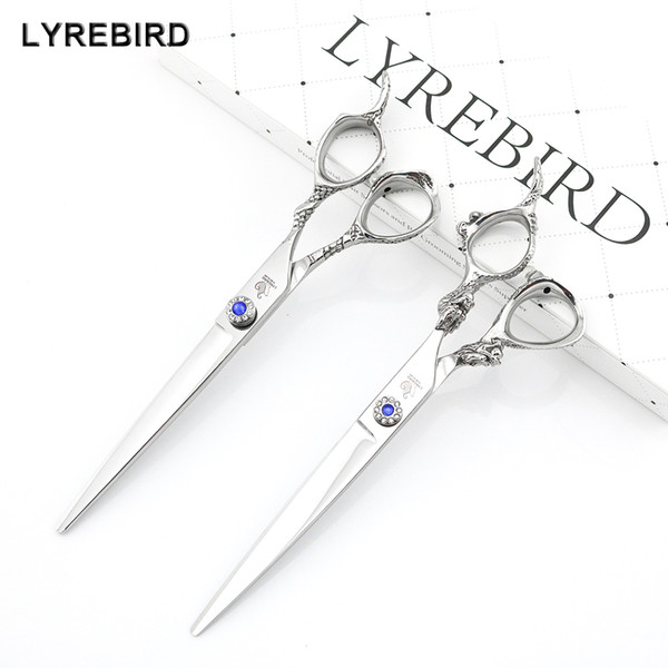 Lyrebird HIGH CLASS Professional hair shears 7 Inch Silvery hair cutting scissor Dragon Tail or Dragon Head Handle NEW