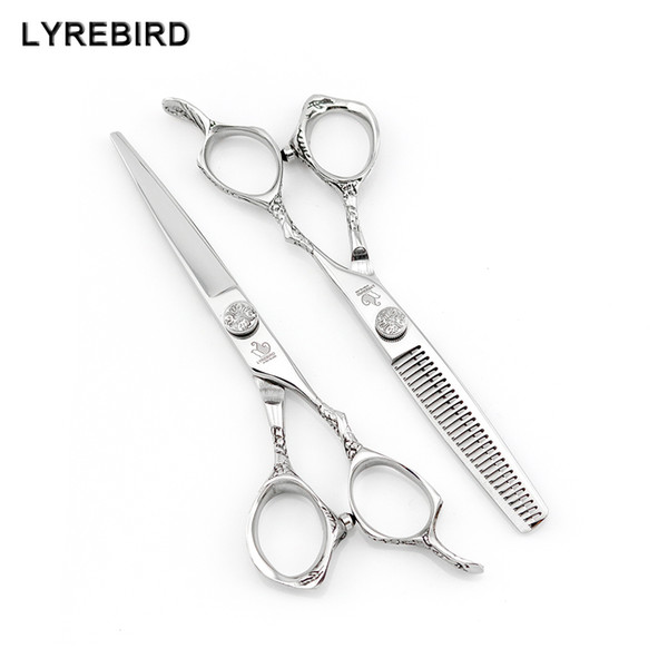 Lyrebird HIGH CLASS Hair scissors set 6 INCH Japan Hair Shears Hair Thinning Scissors Dragon tail handle NEW