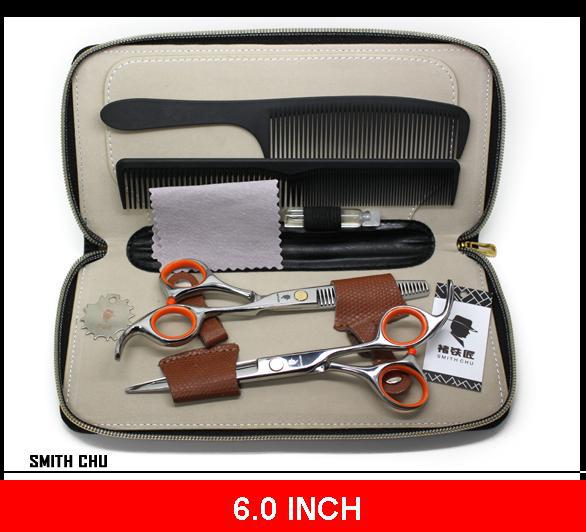 Hair Barber & home scissors salon Hairdressing shears stainless steel 6.0 INCH SMITH CHU NEW