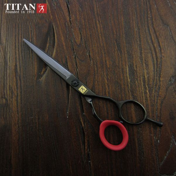 6inch Titan Japan 440C Cutting Scissor Hairdressing Scissors Tijeras Peluquero For Haircut Black Barber Peluqueria Ciseaux Coiffure Tesouras