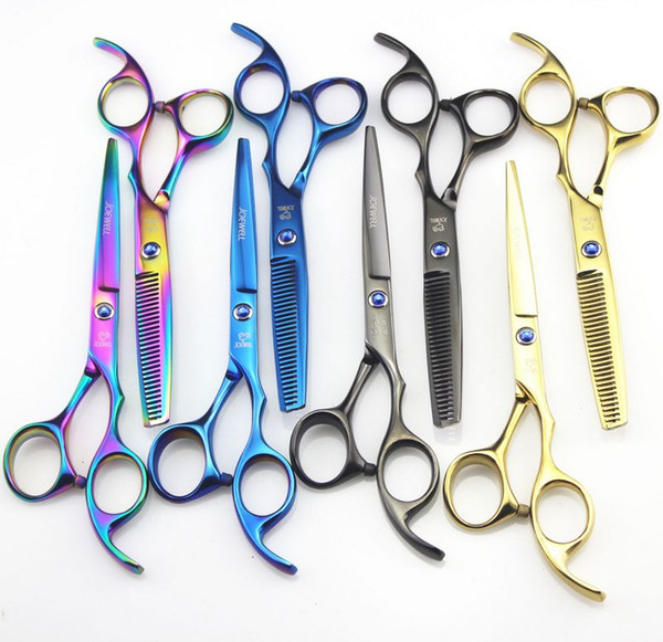 JOEWELL 5.5 inch/6.0 inch 4 colros hair scissors cutting / thinning scissors blue/balck /rainbow/gold