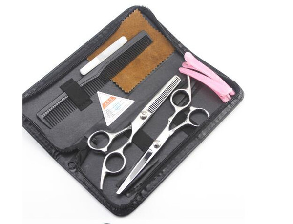 6inch cheap hair dressing scissors flat teeth thinning scissors set kit hair care styling tools products hair scissors hot sale newest