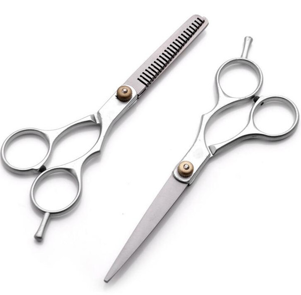 Manufacturers supply split scissors 5.5 inch tooth scissors 6 inch flat cut high-end hairdressing haircut scissors