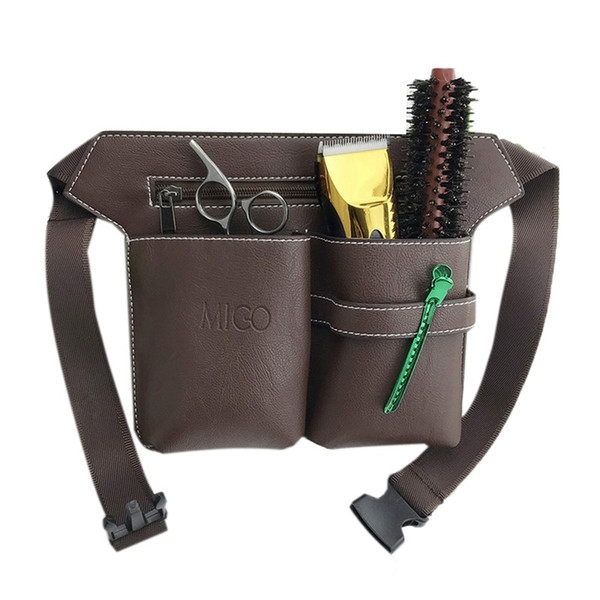 Hot Sale Barber Hair Styling Tools Waist Pack Hair Scissors Comb Bag Hair Scissors Bags Hairdressing Tool Hairpin Holders T190706