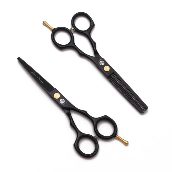 High Quality Hair Cutting Scissors Suit Thinning Shears Barber Fashionable Hair dressing Scissors Razor For Salon Use Free Shipping