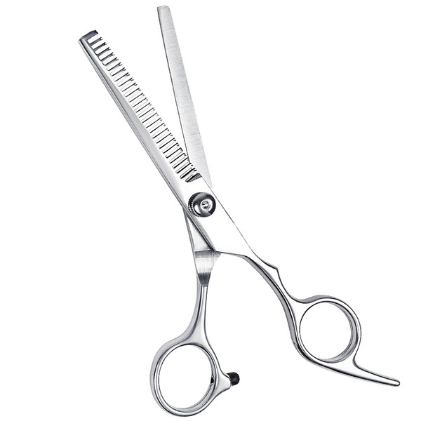 Professional Hairdressing Scissor Stainless Steel Barber Hair Scissor Hair Cutting Shears For Home Salon Barber Silver