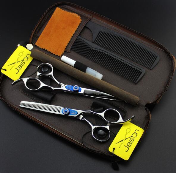 6inch hair dressing scissors flat teeth thinning scissors set kit hair care styling tools products with comb bag top quality hot sale newest