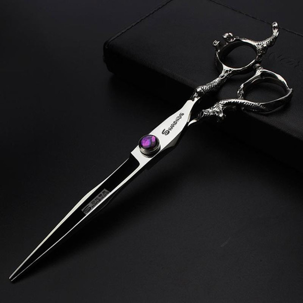 Japan440c professional hairdressing scissors dragon handle hair scissors 5.5/6/7 inch barber shop cutting tool