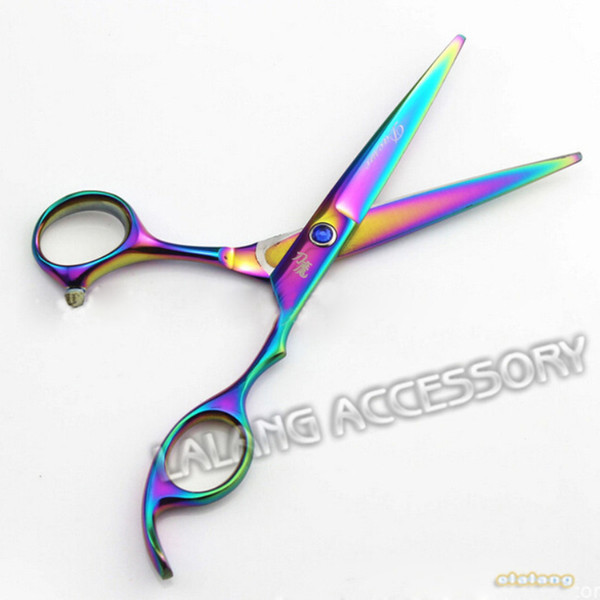 Wholesale- 1pc Barber Hair Scissors Hair Cutting Scissors Hairdresser Shear Barber Hairdressing Scissors High Quality 6.0 inch OR870588