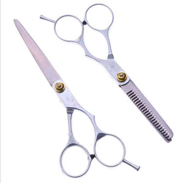 Salon Professional Hair Scissors 5.5 inch/6 inch Flat Shear Dental Scissors Hairdressing Tools Hairdressing Scissors Styling Tool 070312