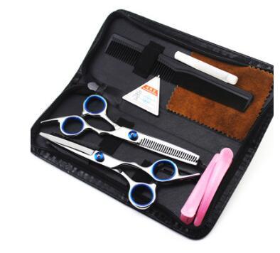 6inch hair dressing scissors flat teeth thinning scissors set kit hair care styling tools products hair scissors 3 color hot sale drop ship