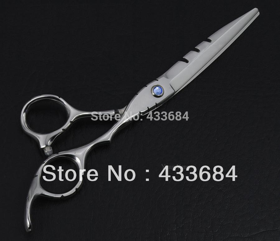 Wholesale-6.0 Professional Hair dressing scissors set straight cutting Barber shears,cutting scissors,by Hong kong post